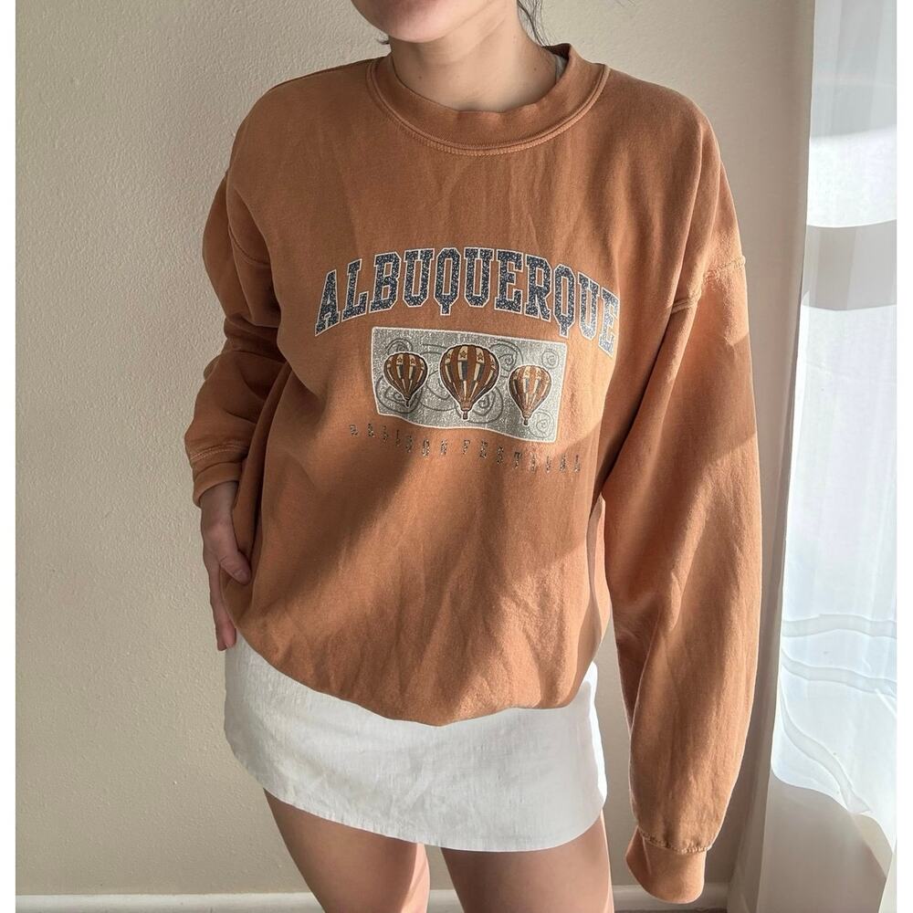 Vintage 90s Albuquerque hot air balloon festival crew neck western boho gorpcore